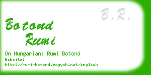 botond rumi business card